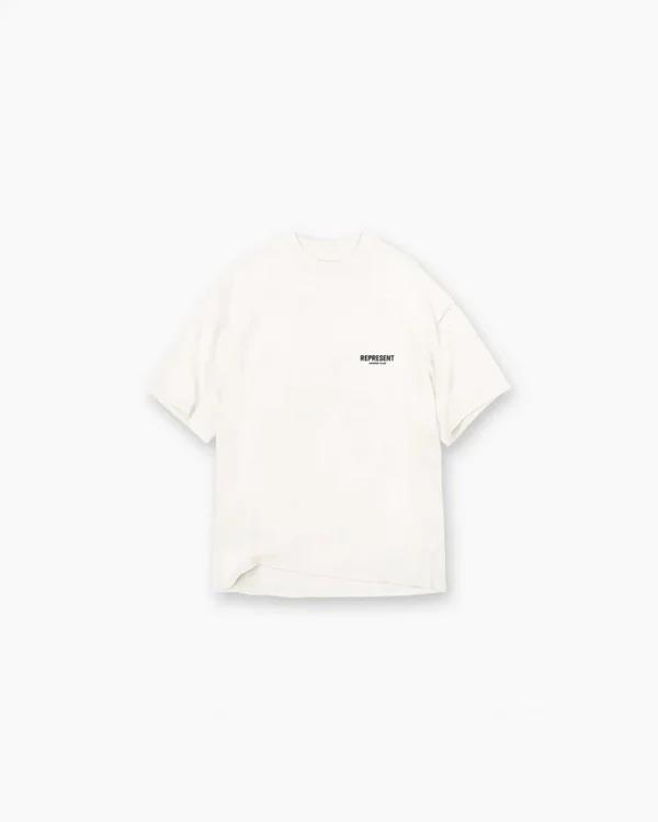 REPRESENT OWNERS CLUB FLAT WHITE T-SHIRT